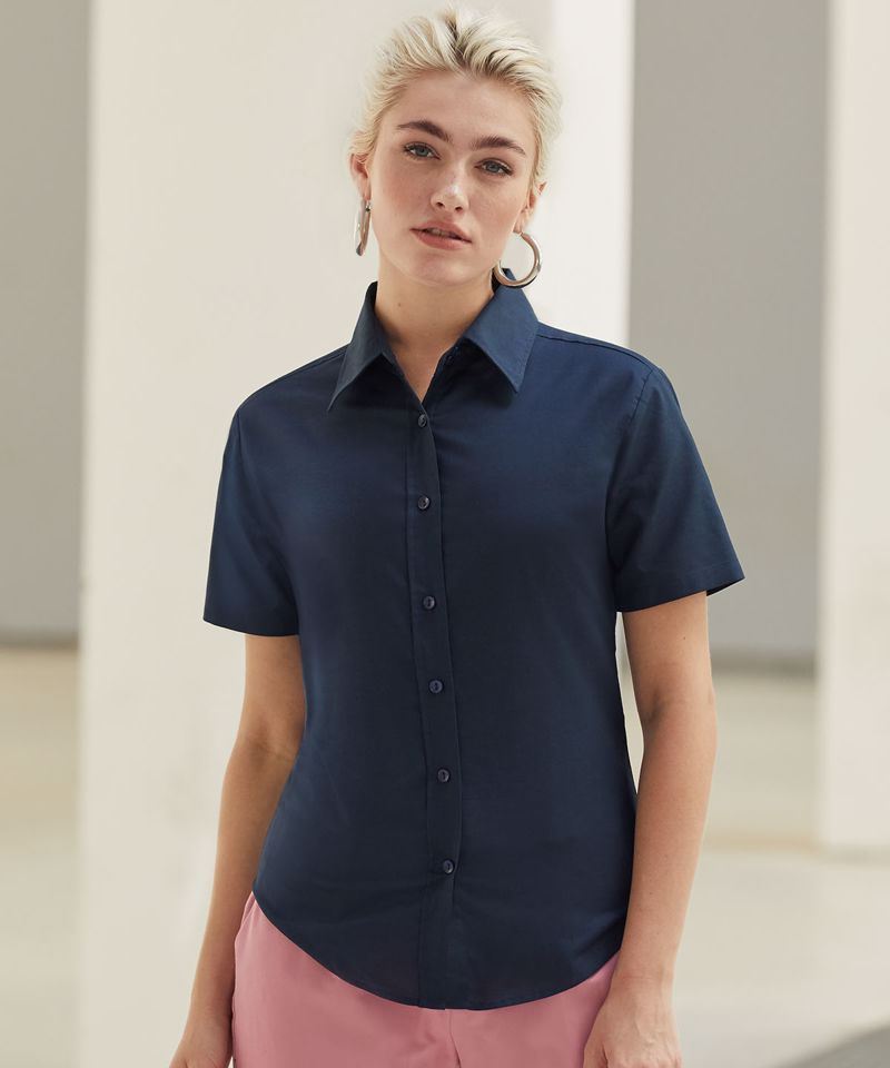 Women's Oxford short sleeve shirt SS003 Impact Creative Solutions Ltd